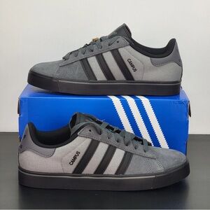 adidas Campus Gray and Black Sneakers